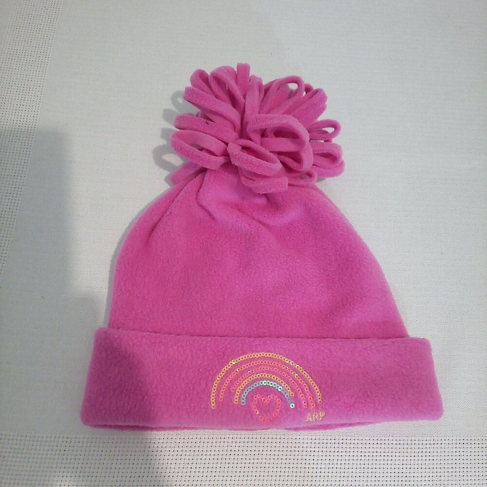 Agatha Ruiz De La Prada pink fleece hat nwt
